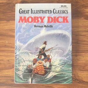 Moby‎ Dick Great Illustrated Classics Hardcover Herman Melville/ Shirley Bogart